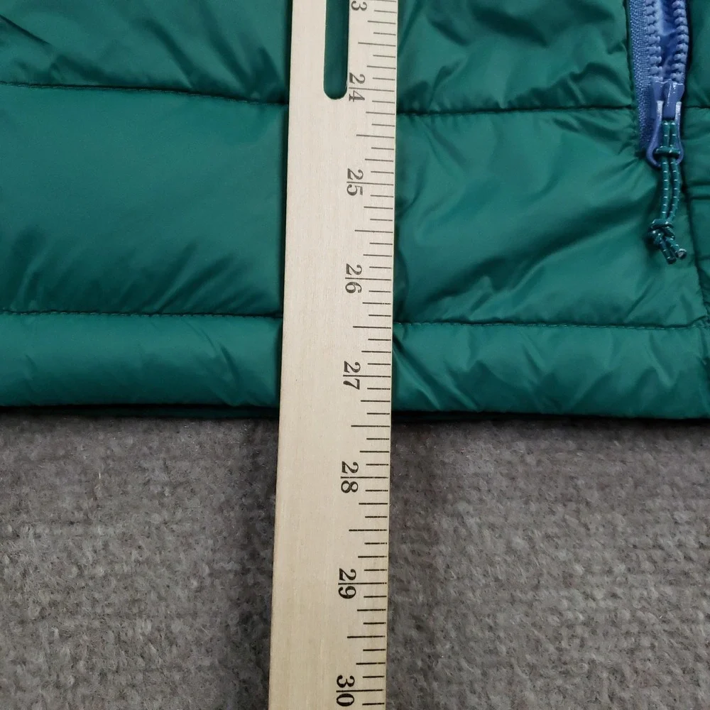 Johnnie-O Vest Mens Large Green Puffer Quilted Full Zip‎ Lightweight Hiking